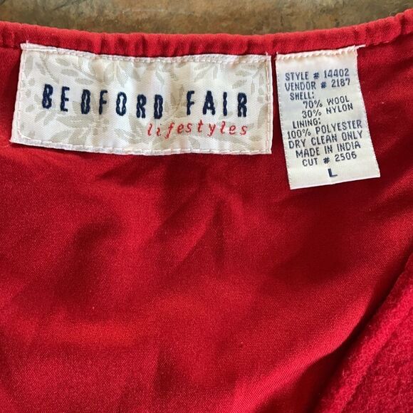 Wool Christmas Vest Large Bedford Fair Lifestyles - Picture 3 of 7